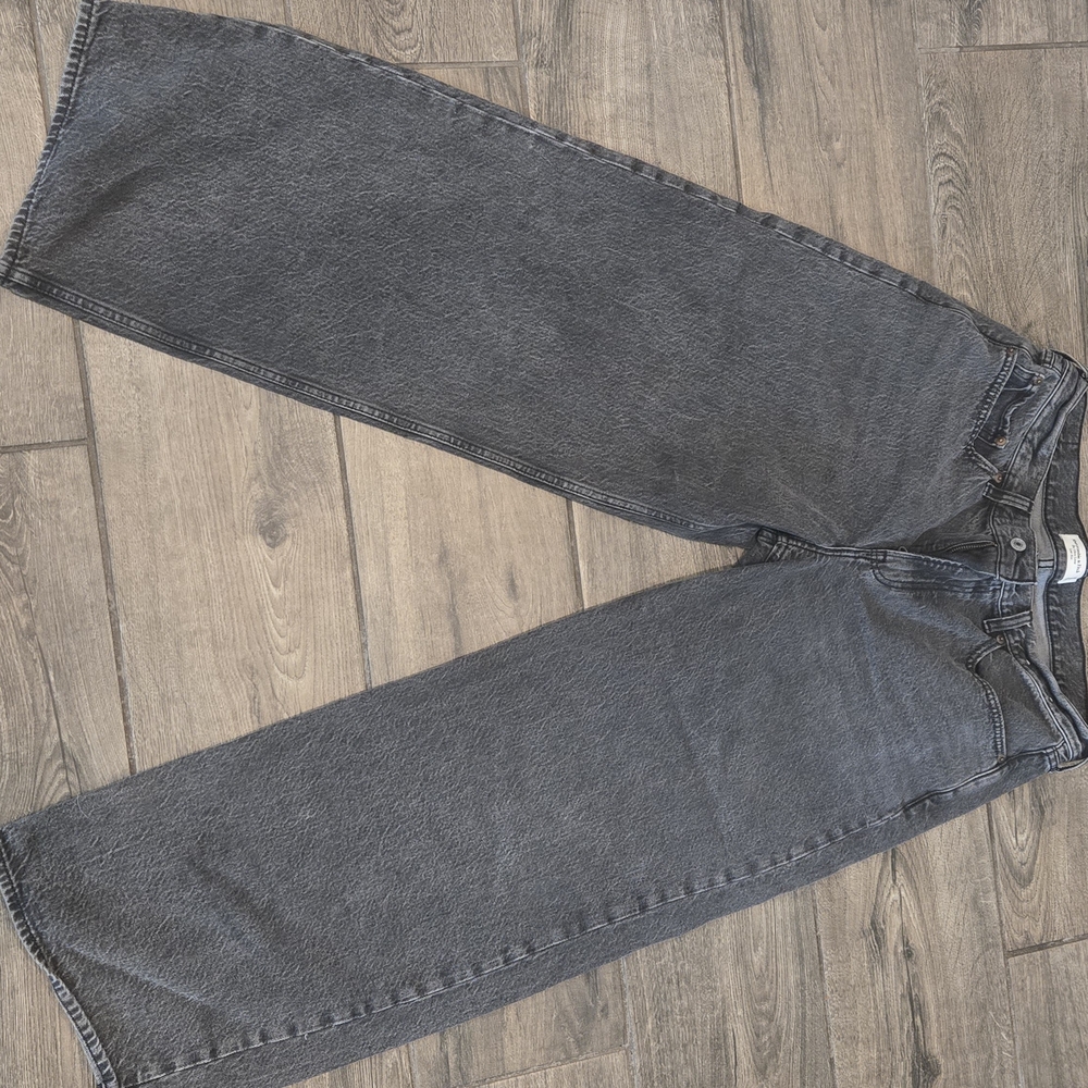Abercrombie And Fitch Jeans Low Rise Ultra Loose Gray